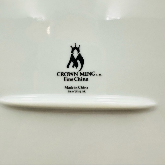 Crown Ming Fine China Jian Shiang Princess Floral 14” Oval Serving Platter - Picture 3 of 4